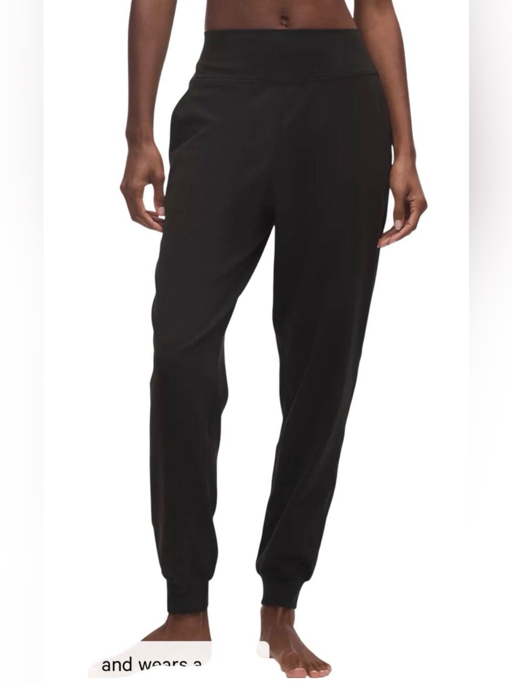 lululemon Align High-Rise Jogger - Regular size 8 LW5DH6S black pants ankle